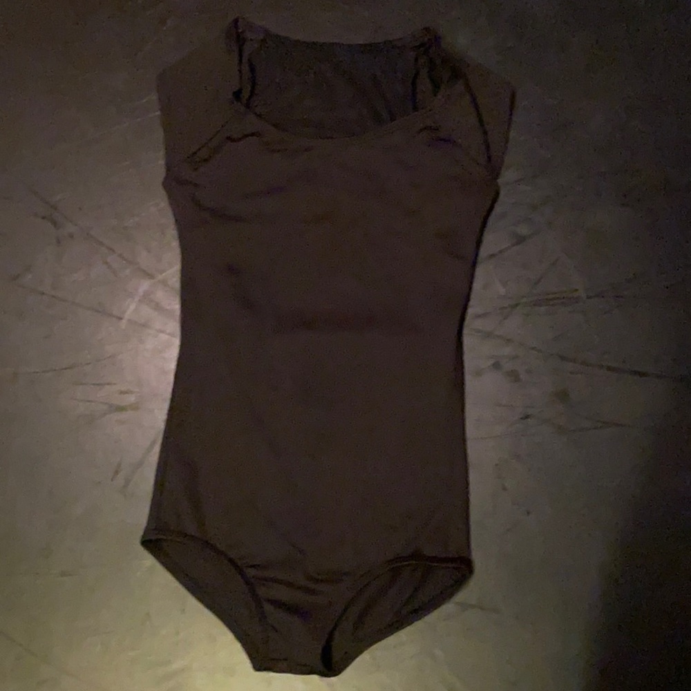 purple pixies leotard, solid black. size, child XS